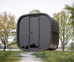 Leil® Buitensauna - Black Cube Pocket